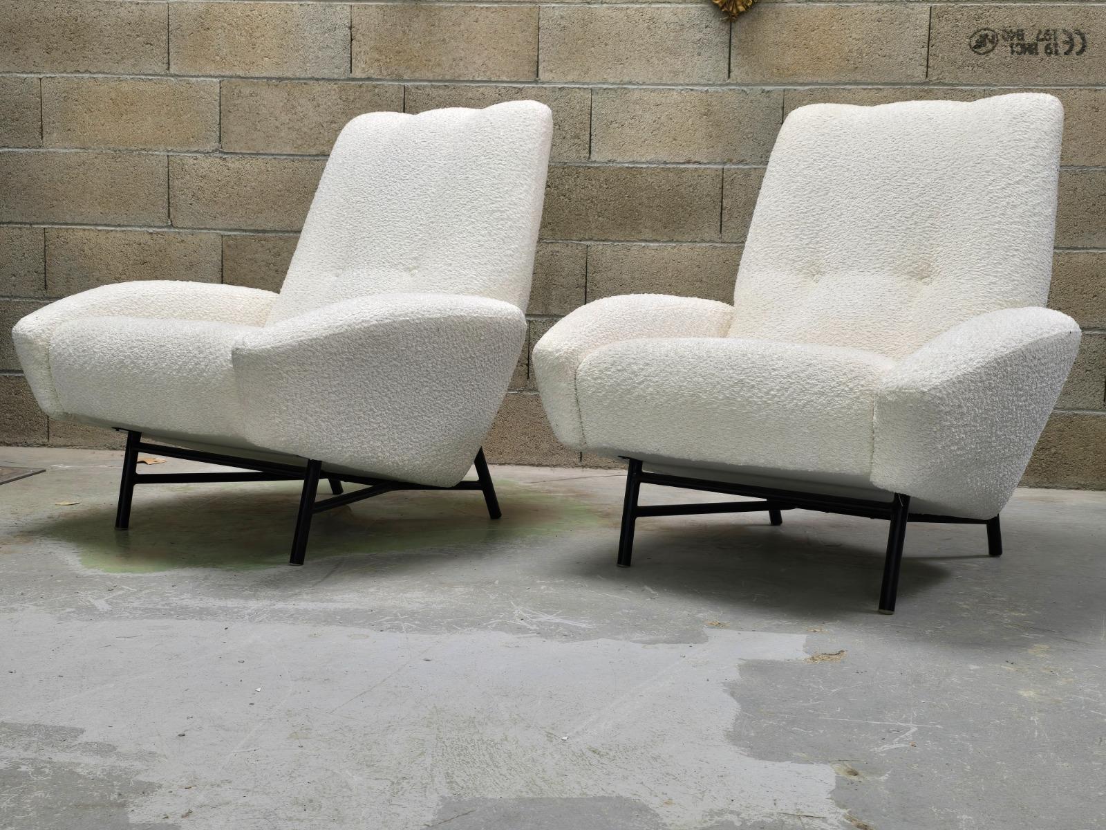 Fauteuils design 1950 de Guy BESNARD et Claude DELOR  vintage