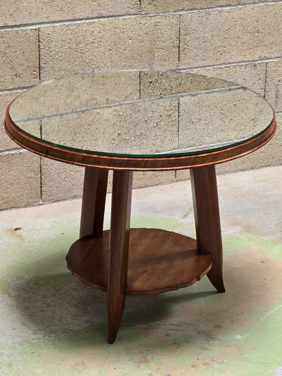 Jules LELEU gueridon art deco table 