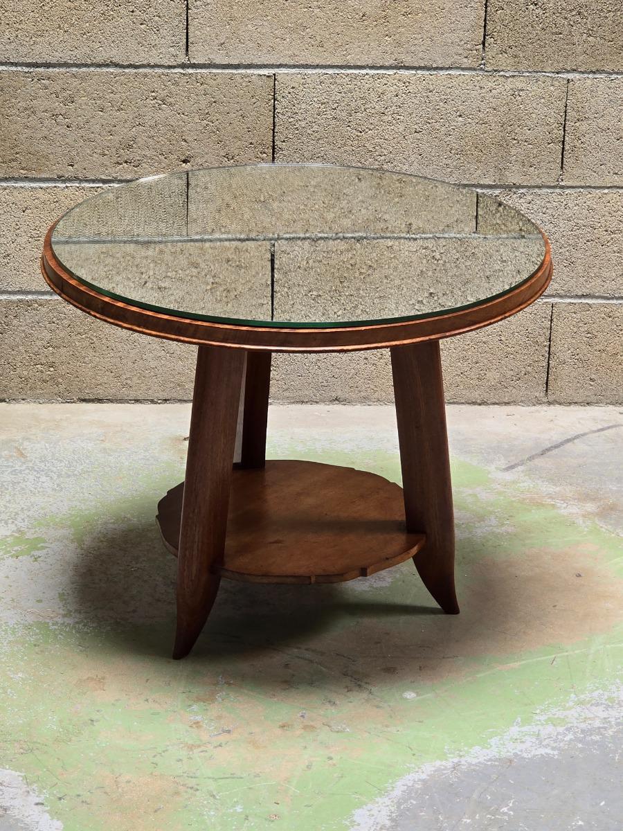 Jules LELEU gueridon art deco table 