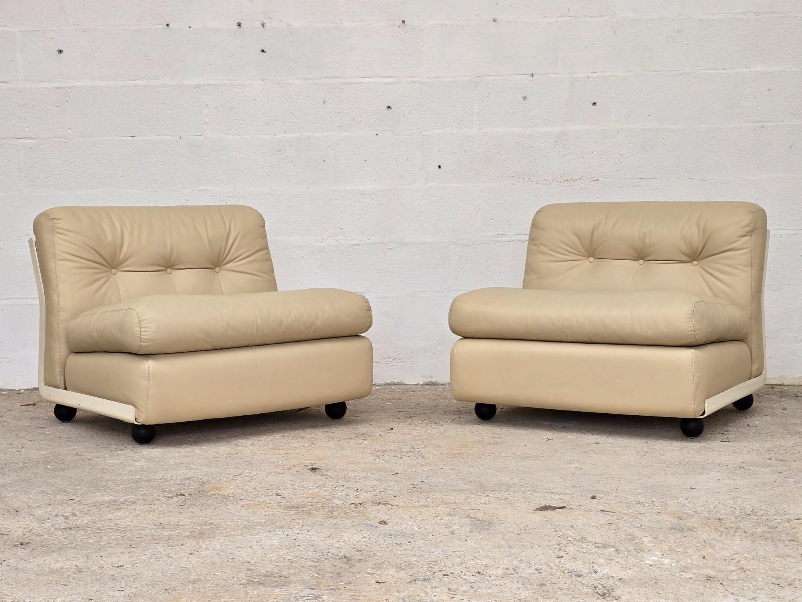 Mario BELLINI Amanta armchairs C&B ITALIA design vintage 